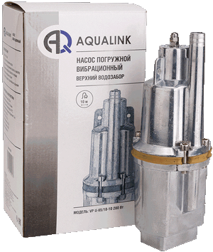 Насос вибрационный, верхний забор, каб. 16 м.,  AQUALINK   VP U-65/18-16      ( 280Вт , 18л/мин., напор 65м.)
