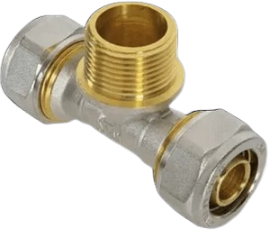 МП Тройник T20х1/2"х20 2 цанги/ШТУЦЕР OTMO